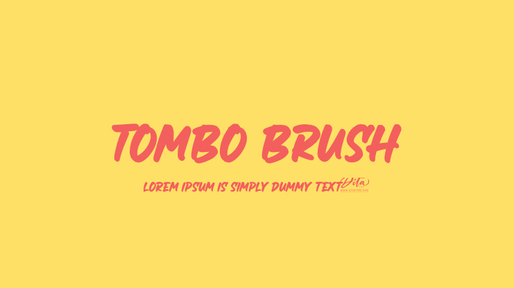 Tombo Brush Font