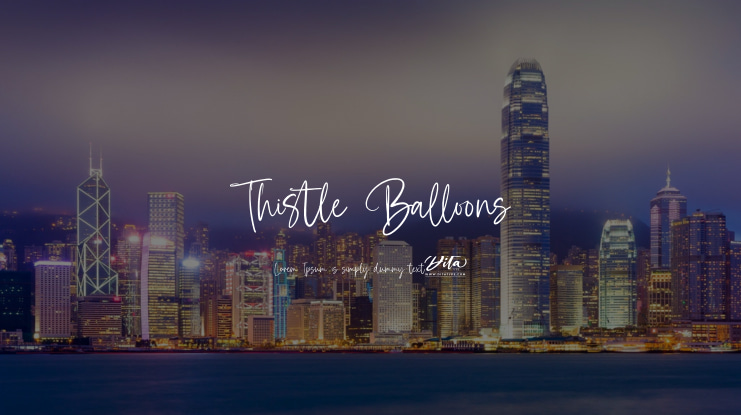 Thistle Balloons Font