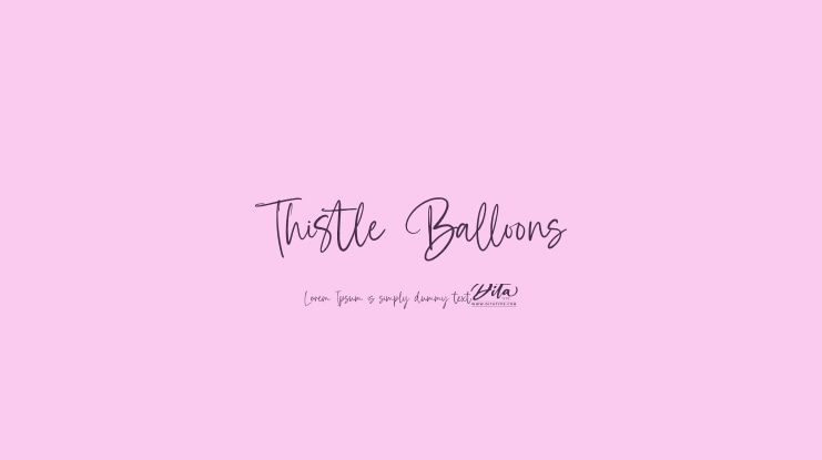 Thistle Balloons Font