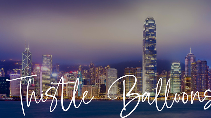 Thistle Balloons Font