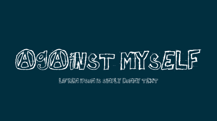 Against Myself Font