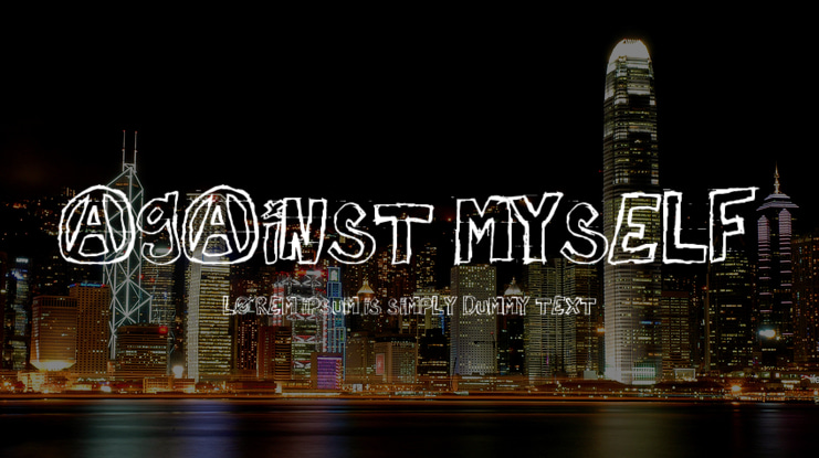 Against Myself Font