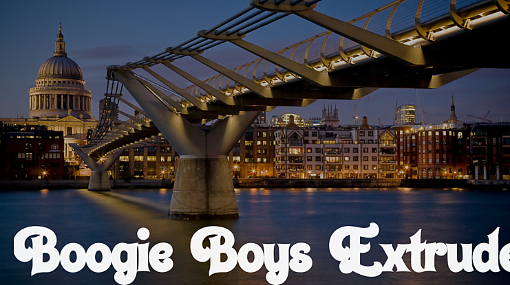 Boogie Boys Extrude Font Family