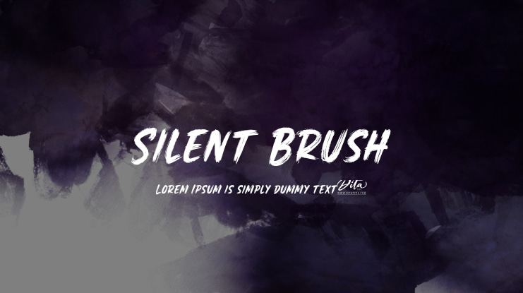 Silent Brush Font