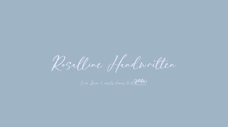Rosalline Handwritten Font