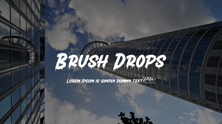 Brush Drops Font