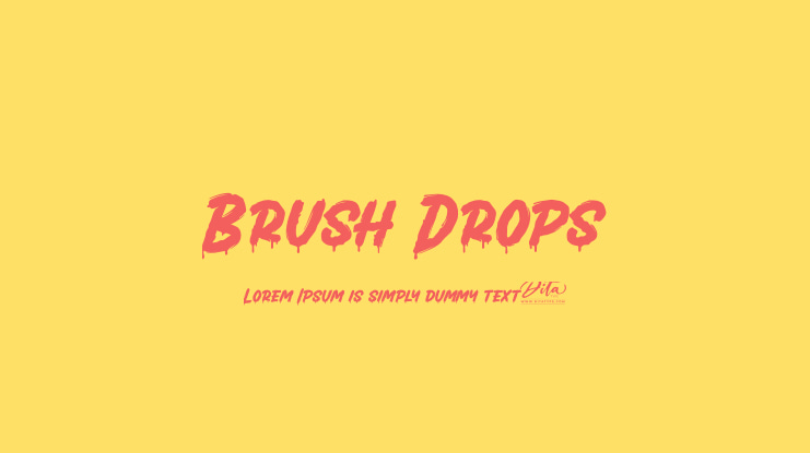 Brush Drops Font