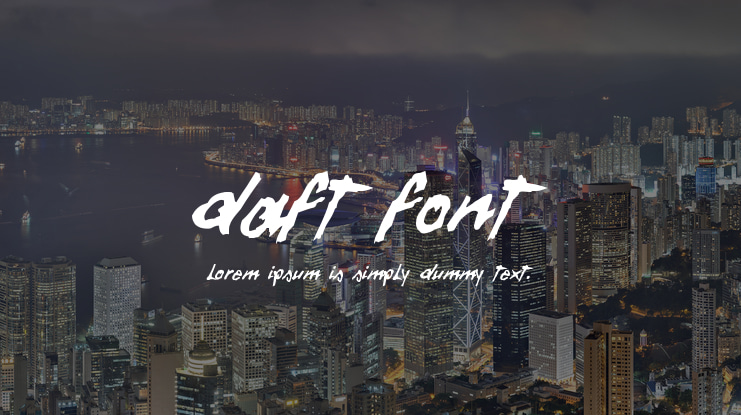 Daft Font