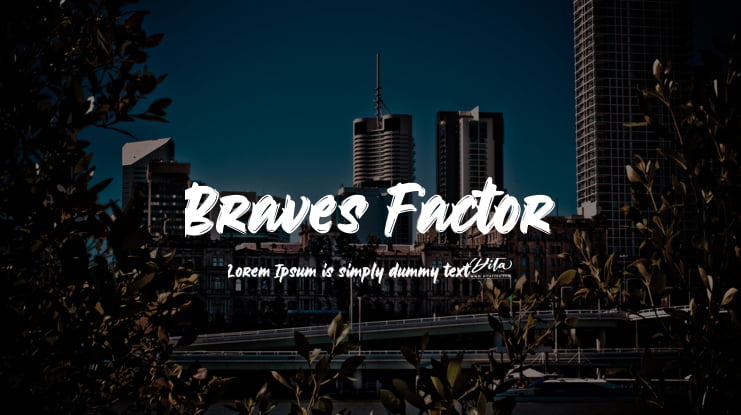 Braves Factor Font