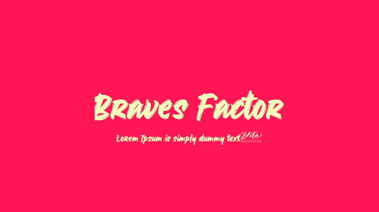 Braves Factor Font