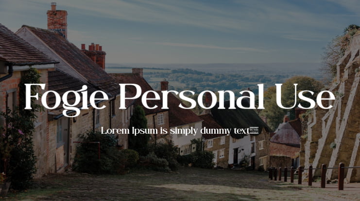 Fogie Personal Use Font