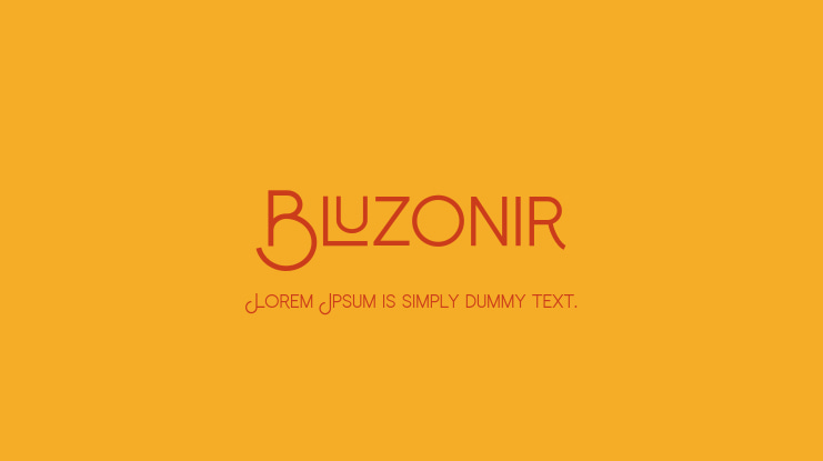 Bluzonir Font