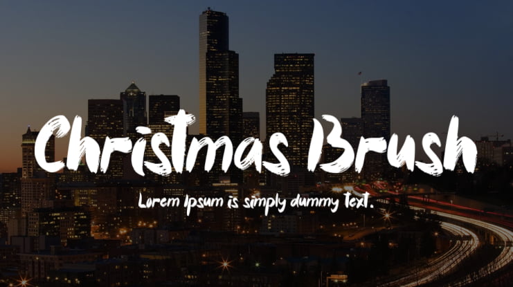 Christmas Brush Font
