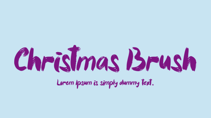 Christmas Brush Font