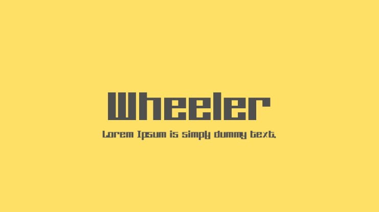 Wheeler Font Family