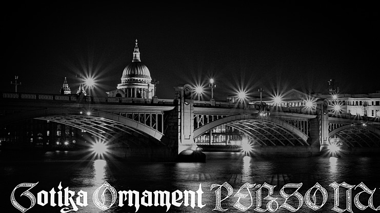 Gotika Ornament PERSONAL USE Font