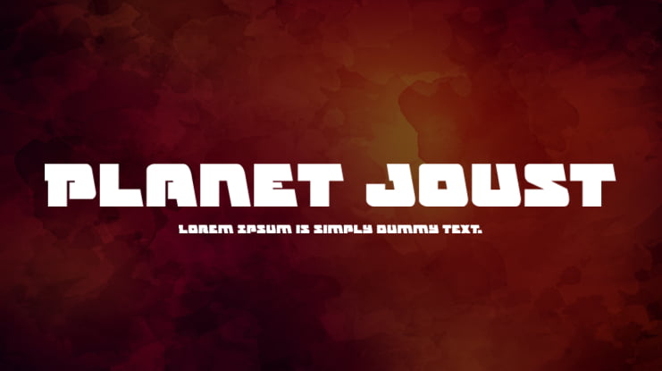 Planet Joust Font Family
