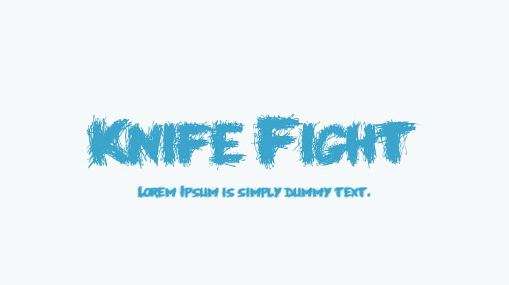 Knife Fight Font