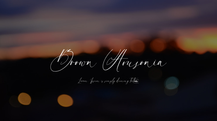 Brown Amsonia Font