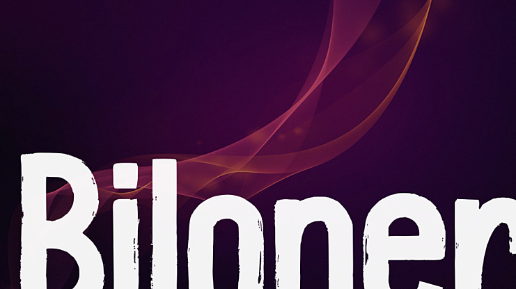 Biloner Font