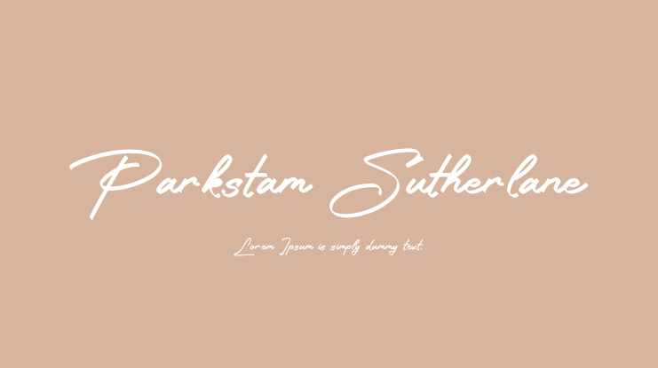 Parkstam Sutherlane Font