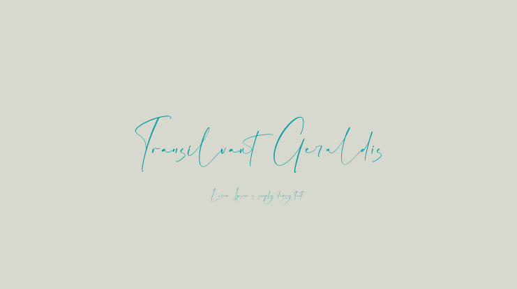 Transilvant Geraldis Font