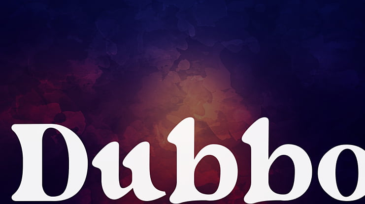 Dubbo Font