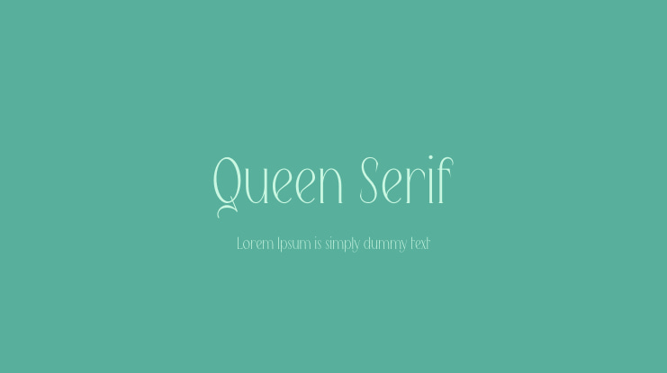 Queen Serif Font