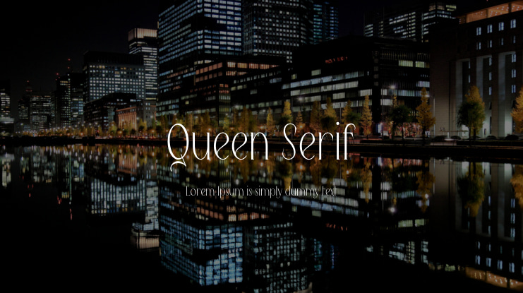 Queen Serif Font