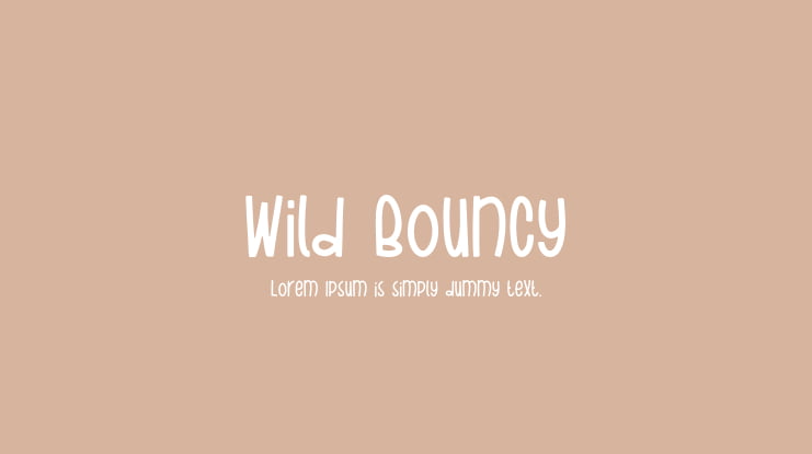 Wild Bouncy Font