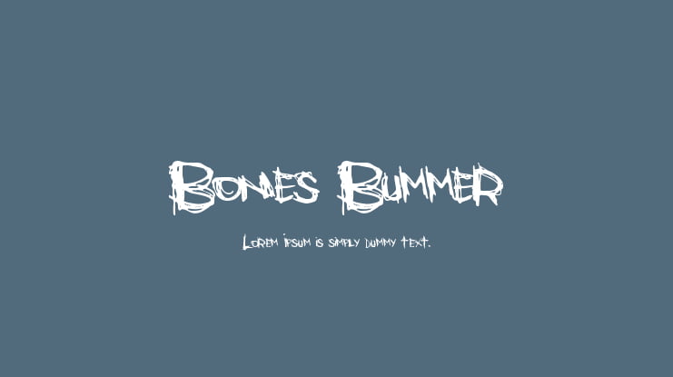 Bones Bummer Font