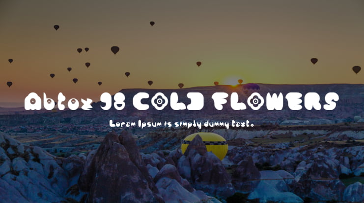 Abtox 98 COLD FLOWERS Font