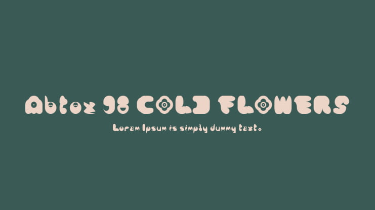 Abtox 98 COLD FLOWERS Font