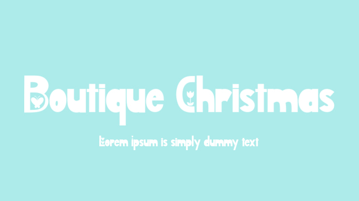 Boutique Christmas Font