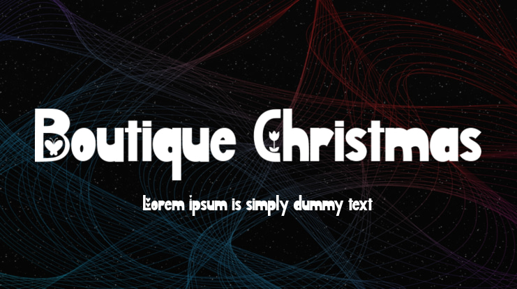 Boutique Christmas Font