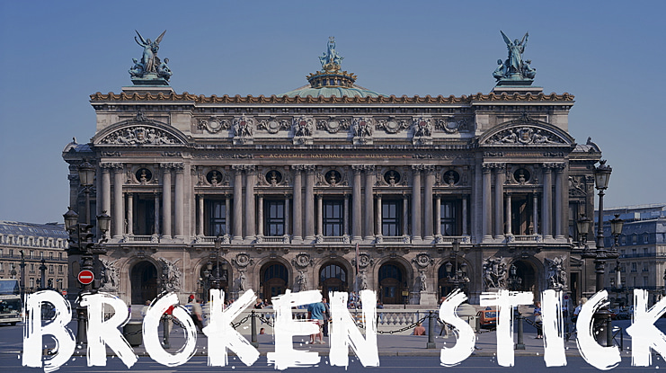 Broken Stick Font