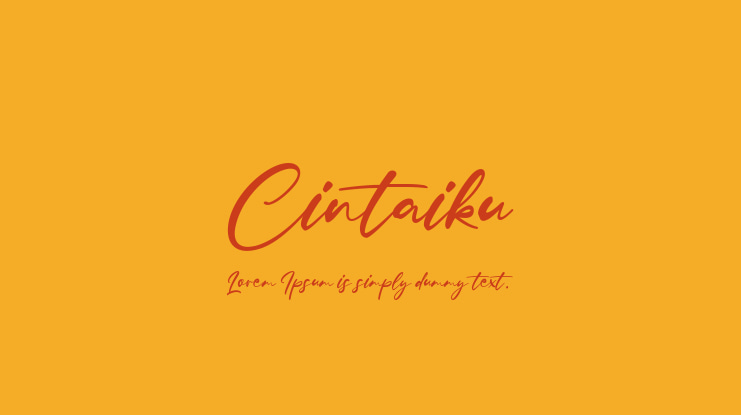 Cintaiku Font