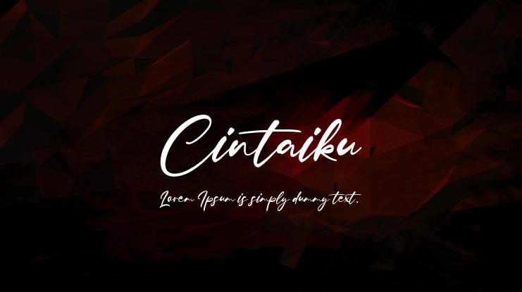 Cintaiku Font