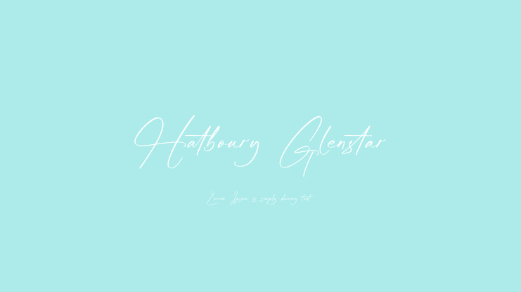 Hatboury Glenstar Font