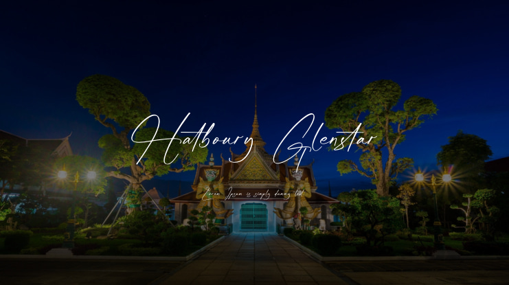 Hatboury Glenstar Font