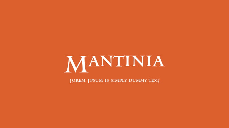 Mantinia Font