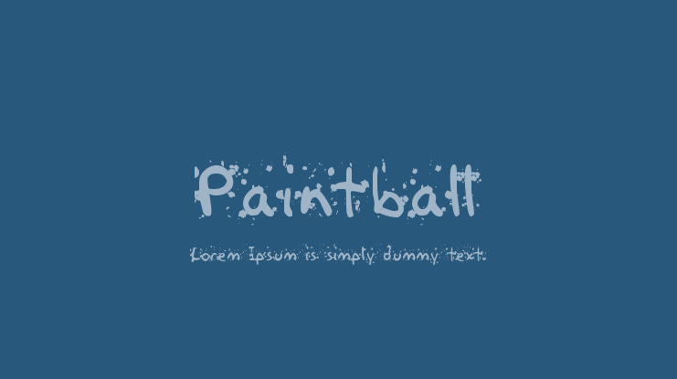 Paintball Font
