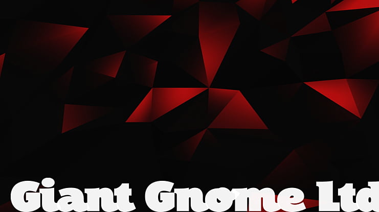 Giant Gnome Ltd Font