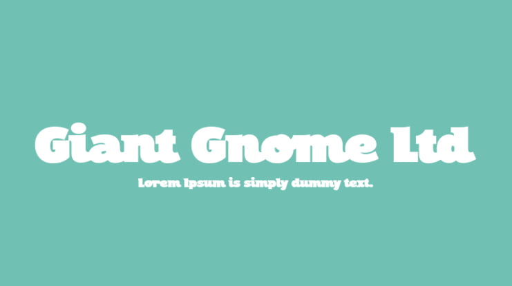 Giant Gnome Ltd Font