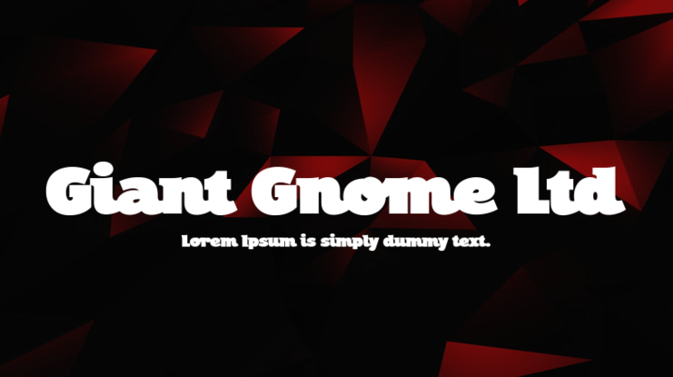 Giant Gnome Ltd Font