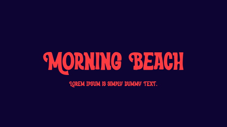 Morning Beach Font