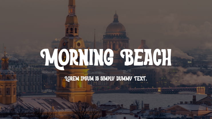 Morning Beach Font