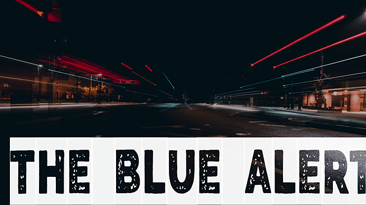 The Blue Alert Font