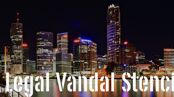 Legal Vandal Stencil Font