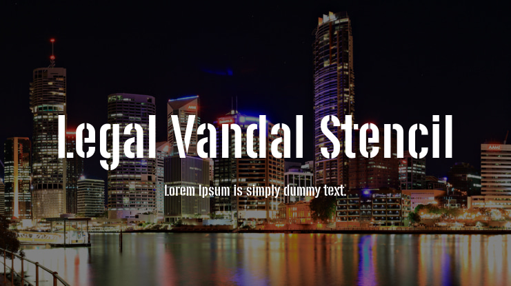 Legal Vandal Stencil Font